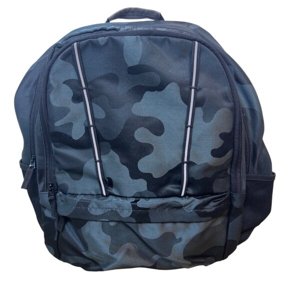 Lands' End Camo Backpack Multiple Compartments Adjustable Straps & Padded Back - Picture 4 of 8
